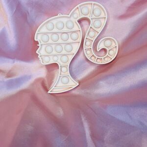 Barbie Pop-It Fidget Toy Keychain